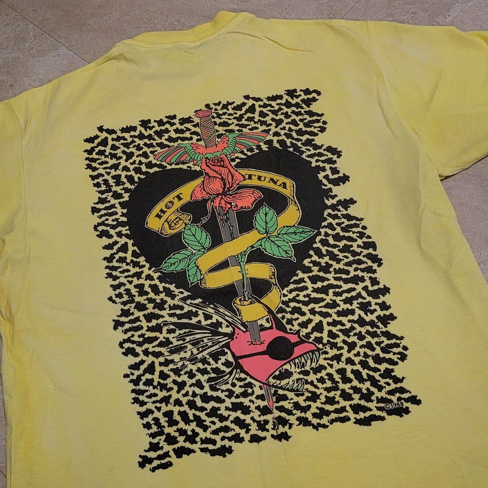 VTG 80s HOT TUNA Surf Australia Single Stitch T Shirt Mens Size L Large Stedman